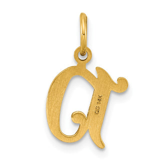 14k Yellow Gold Initial D Charm C565D