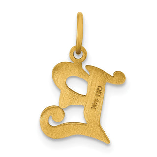 14k Yellow Gold Initial E Charm C565E