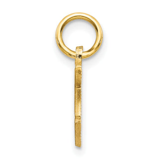 14k Yellow Gold Initial F Charm C565F