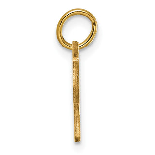 14k Yellow Gold Initial F Charm C565F