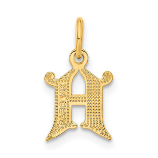 14k Yellow Gold Initial H Charm C565H