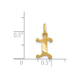 14k Yellow Gold Initial I Charm C565I