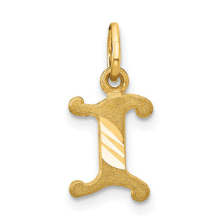 14k Yellow Gold Initial I Charm C565I