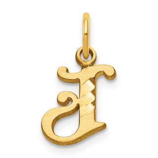 14k Yellow Gold Initial J Charm C565J