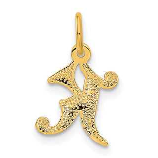 14k Yellow Gold Initial K Charm C565K