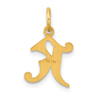 14k Yellow Gold Initial K Charm C565K