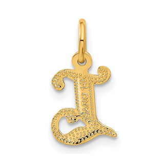 14k Yellow Gold Initial L Charm C565L