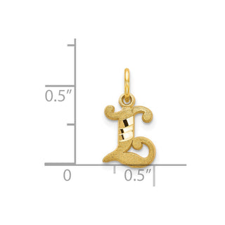 14k Yellow Gold Initial L Charm C565L