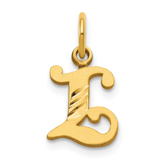 14k Yellow Gold Initial L Charm C565L