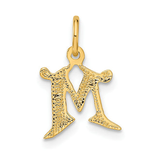 14k Yellow Gold Initial M Charm C565M