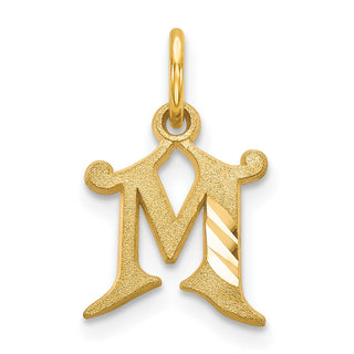 14k Yellow Gold Initial M Charm C565M