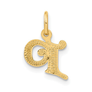 14k Yellow Gold Initial P Charm C565P