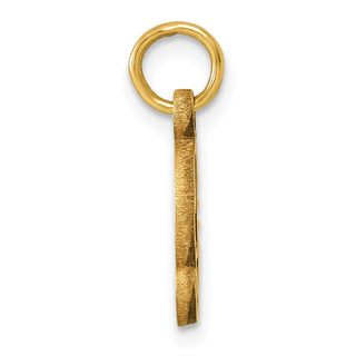 14k Yellow Gold Letter Q Initial Charm C565Q