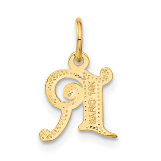 14k Yellow Gold Initial R Charm C565R