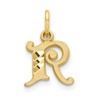 14k Yellow Gold Initial R Charm C565R