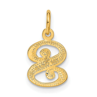 14k Yellow Gold Initial S Charm C565S