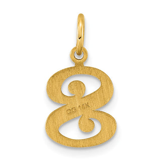 14k Yellow Gold Initial S Charm C565S