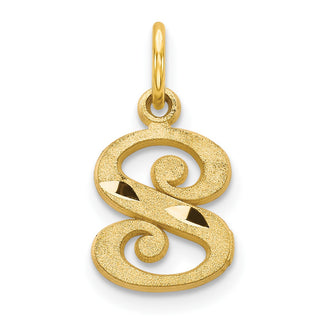14k Yellow Gold Initial S Charm C565S