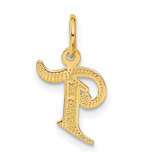 14k Yellow Gold Initial T Charm C565T