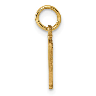 14K Yellow Gold Letter Y Initial Charm