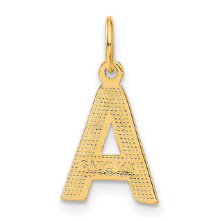 14k Yellow Gold Initial A Charm C566A