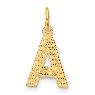 14k Yellow Gold Initial A Charm C566A