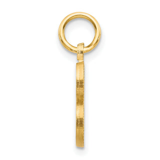 14k Yellow Gold Initial B Charm C566B