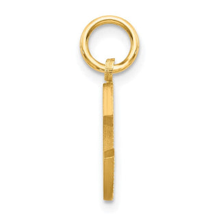 14k Yellow Gold Initial C Charm C566C