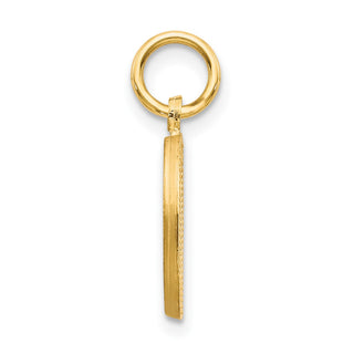 14k Yellow Gold Initial D Charm C566D
