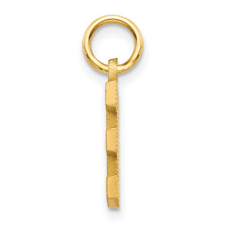 14k Yellow Gold Initial E Charm C566E