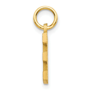 14k Yellow Gold Initial E Charm C566E