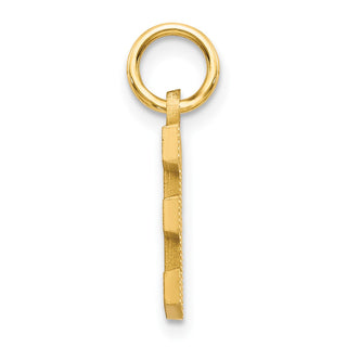 14k Yellow Gold Initial E Charm C566E