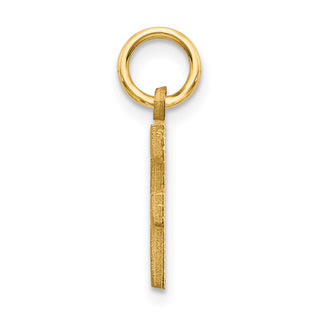 14k Yellow Gold Initial F Charm C566F
