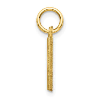 14k Yellow Gold Initial H Charm C566H