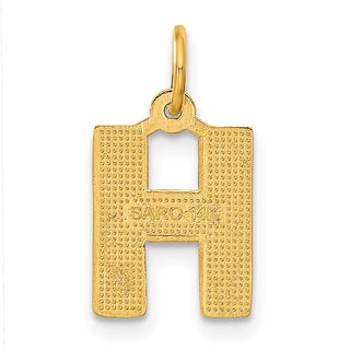 14k Yellow Gold Initial H Charm C566H