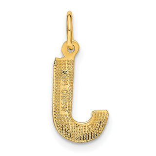 14k Yellow Gold Initial J Charm C566J