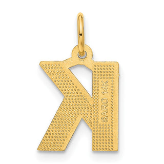 14k Yellow Gold Initial K Charm C566K