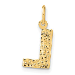 14k Yellow Gold Initial L Charm C566L