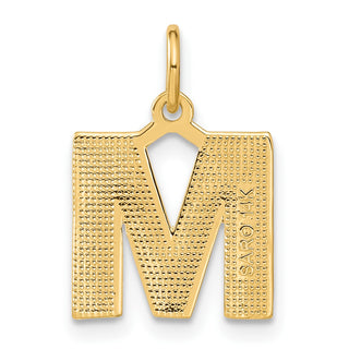 14k Yellow Gold Initial M Charm C566M