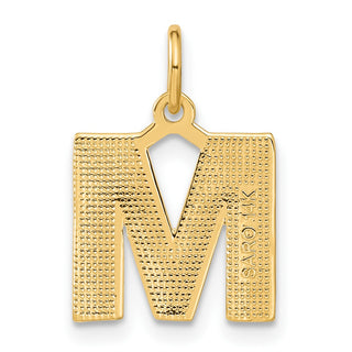 14k Yellow Gold Initial M Charm C566M
