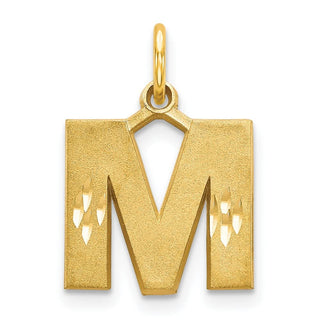 14k Yellow Gold Initial M Charm C566M