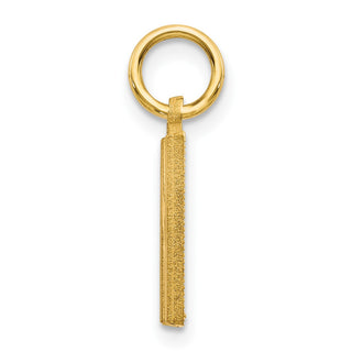 14k Yellow Gold Initial N Charm C566N
