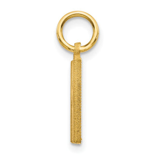 14k Yellow Gold Initial N Charm C566N