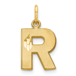 14k Yellow Gold Initial R Charm C566R