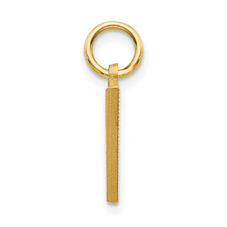 14k Yellow Gold Initial V Charm C566V