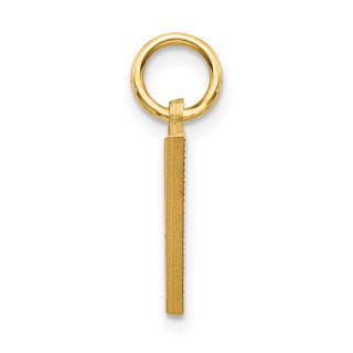 14k Yellow Gold Initial V Charm C566V