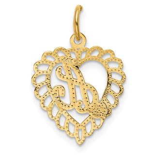14k Yellow Gold Initial A Charm C568A