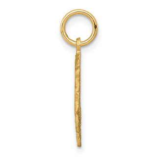 14k Yellow Gold Initial B Charm C568B