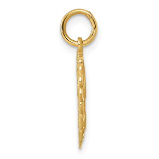 14k Yellow Gold Initial B Charm C568B