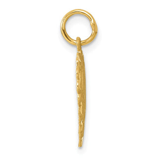 14k Yellow Gold Initial D Charm C568D